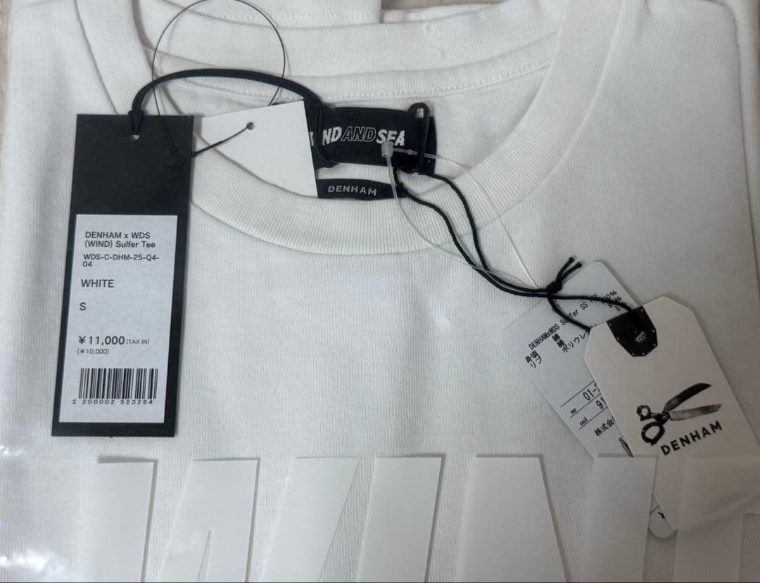 【新品未使用】DENHAM x WDS Sulfer Tee WHITE S