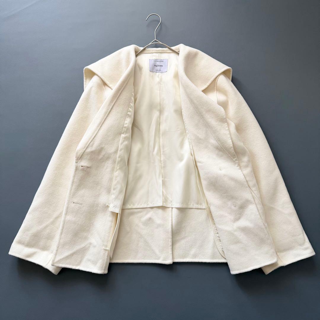 現行品✨regleam レグリーム セーラーショートコート オフホワイト 美品