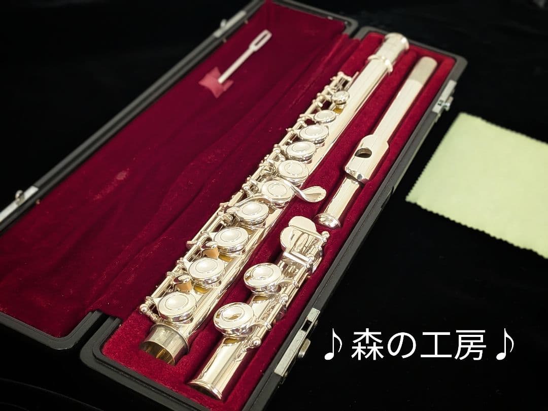 商談中【ゆう】銀メッキヤマハフルート YFL211S Eメカ