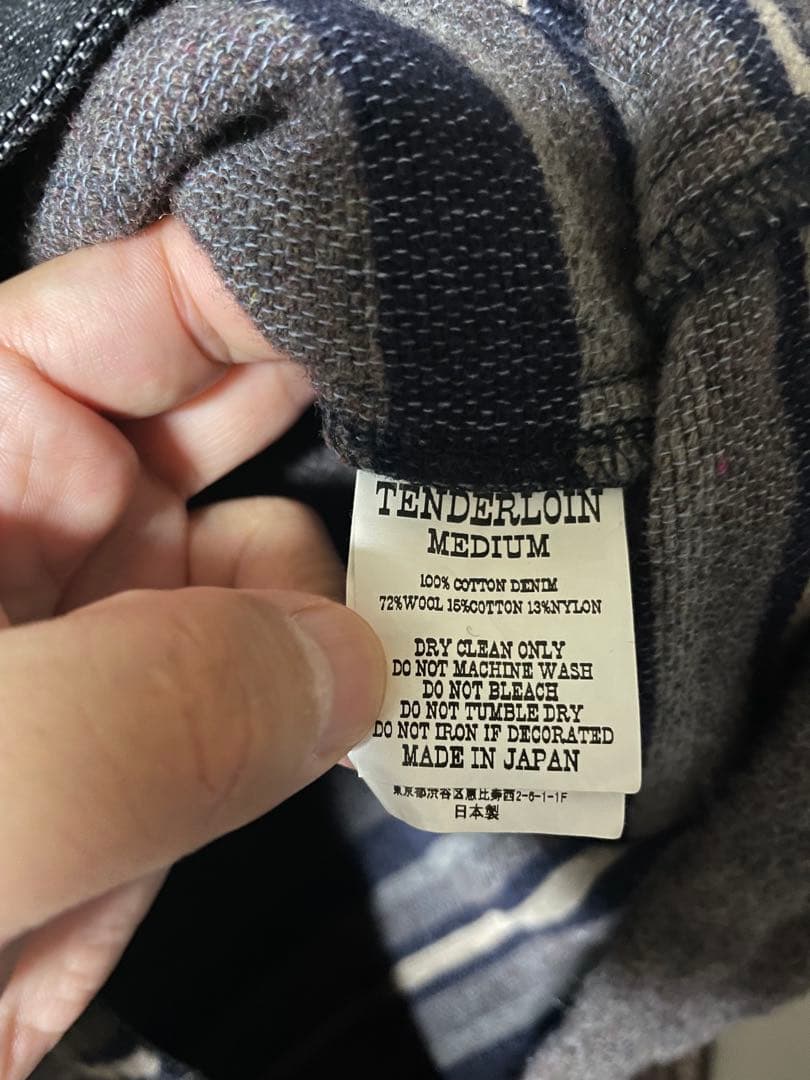 テンダーロイン　ブランケットコート　ウール　デニム　blanket coat