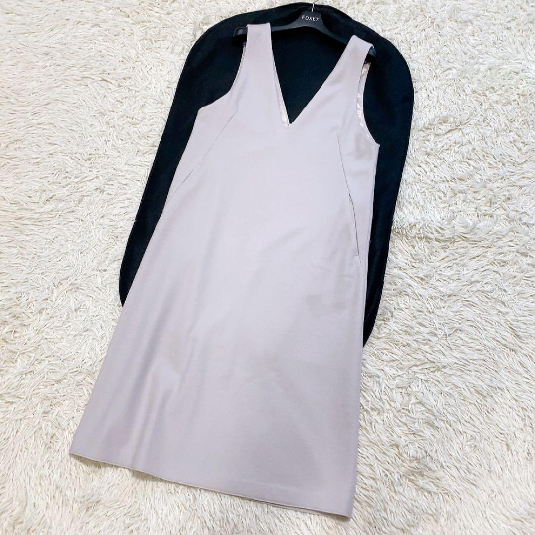 【美品】23区 ウールミルドジャージー ジャンパースカート23AW 重ね着 人気