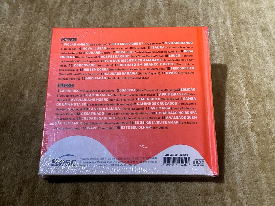 洋楽 JOAO GILBERTO / AO VIVO NO SESC 1998