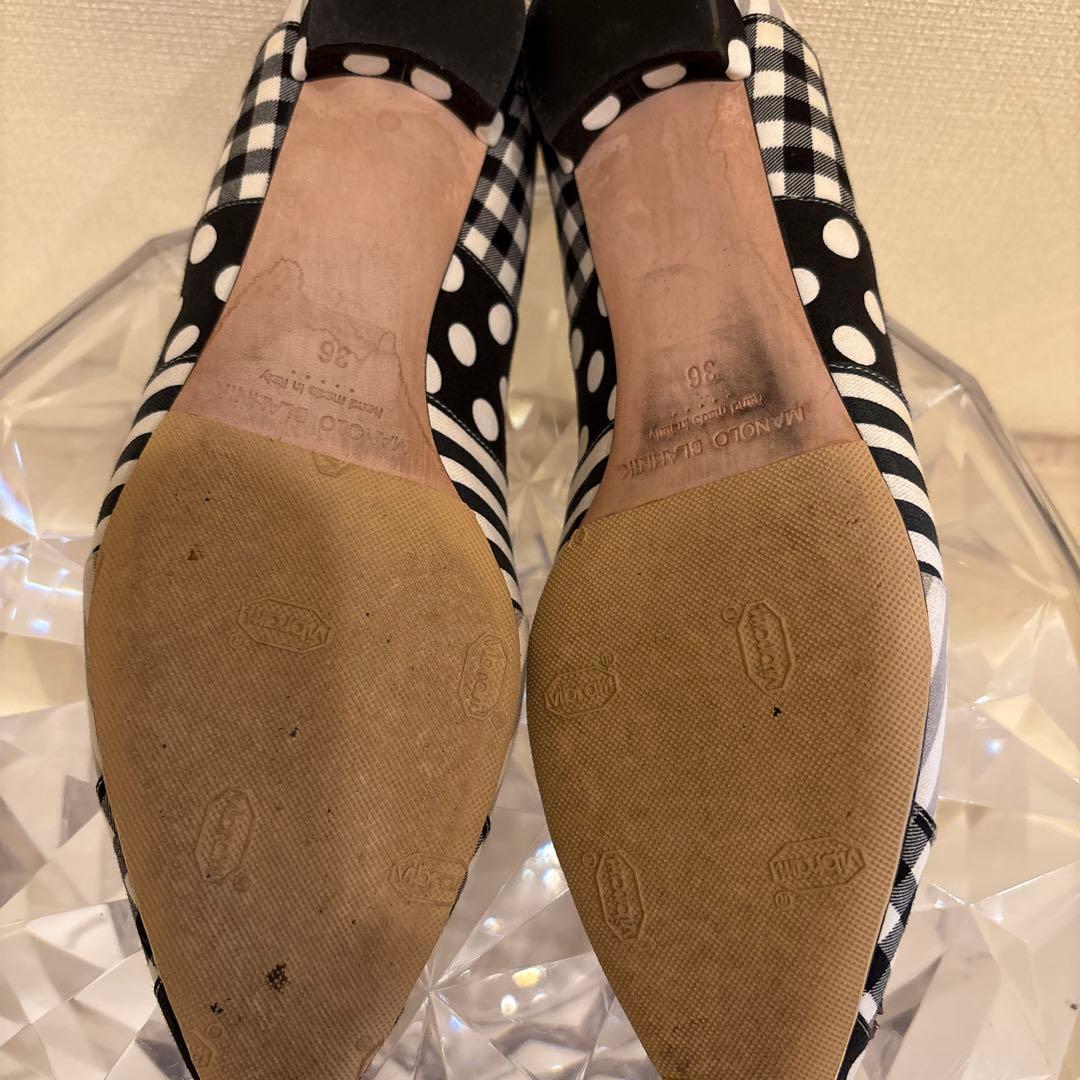 さっく様　マノロブラニク HANGISI ハンギシ フラット　パンプス 36