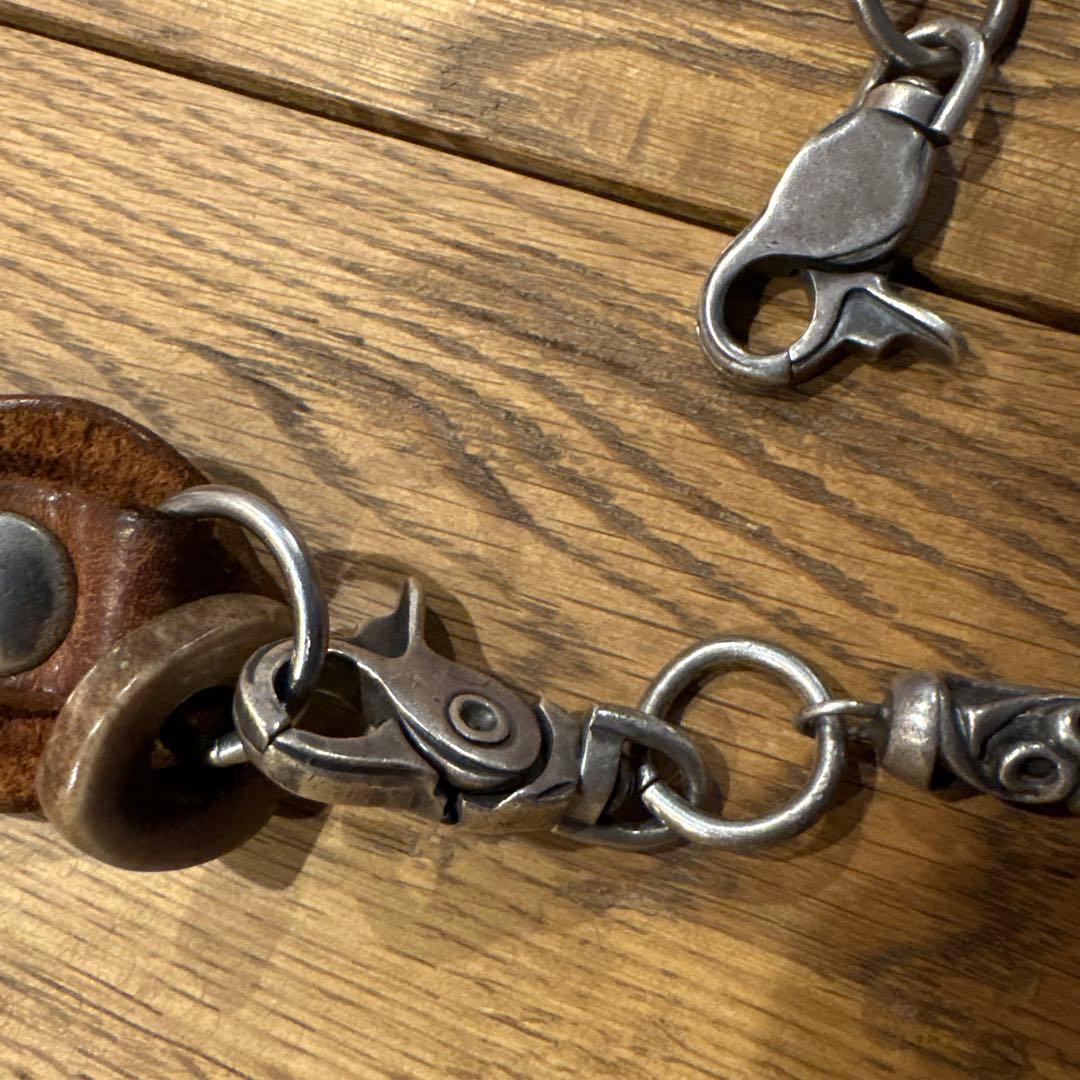 ウォレットチェーン　レザー　vogt 14kgf キーリング