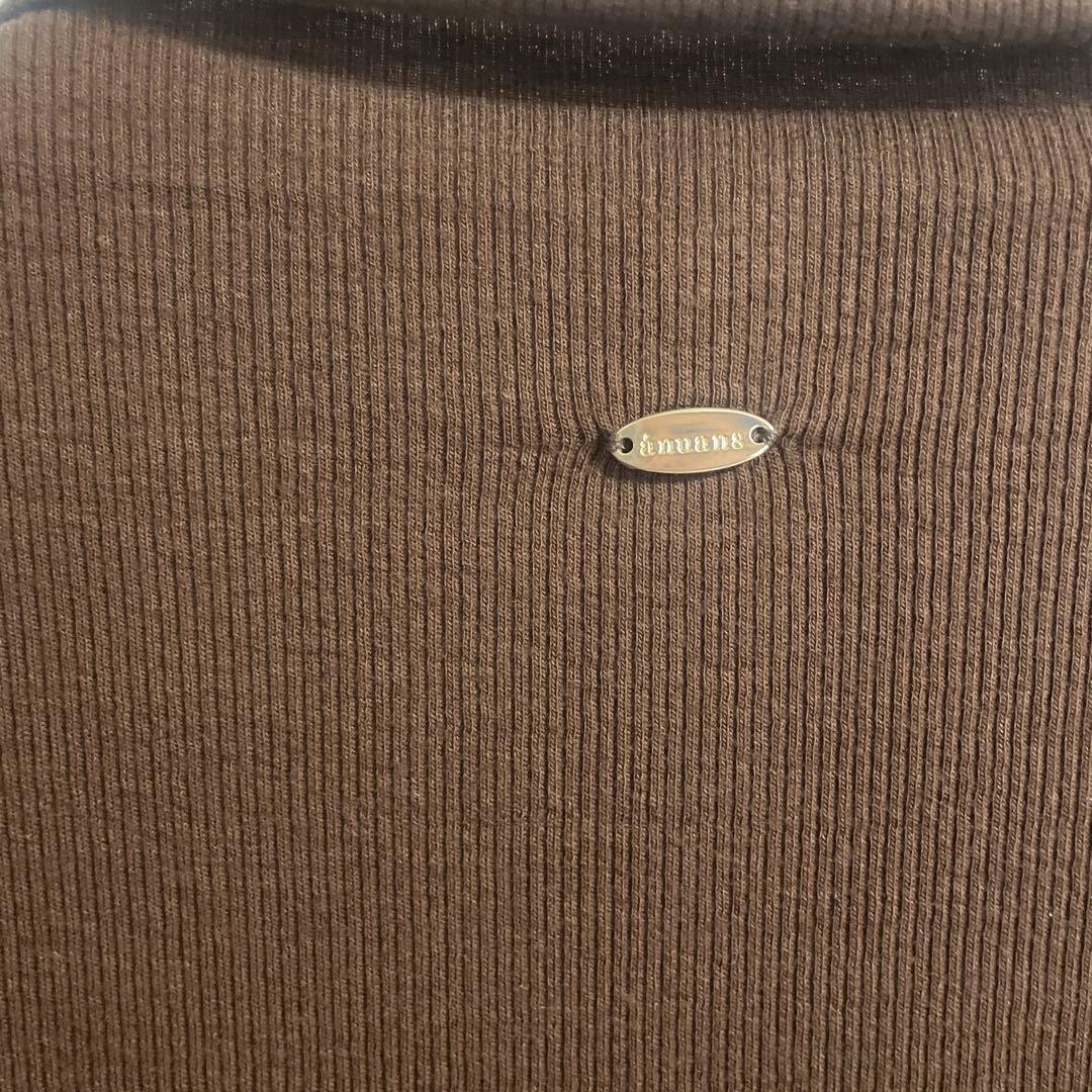 未使用❤️ anuans アニュアンス　テンセルウールレイヤーカット トップス