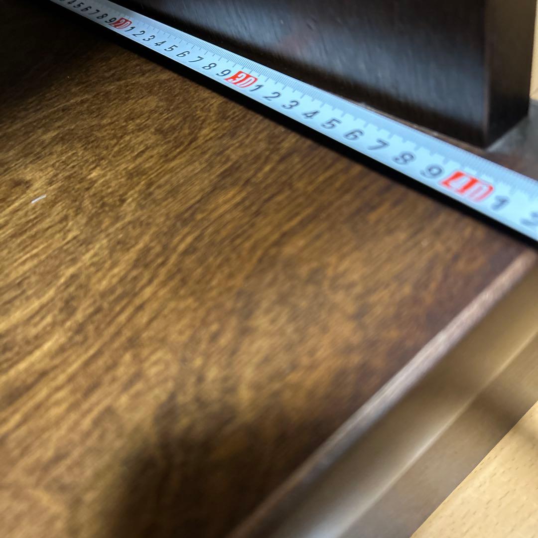 大雪木工 北海道民芸家具 ライティングビューロー 天然木 収納机 学習机