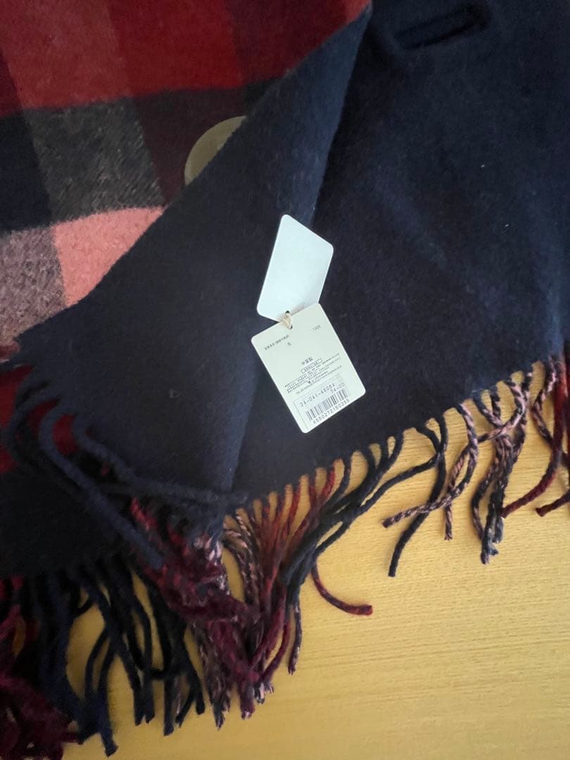 チェック柄マフラー ウール ヴィヴィアン