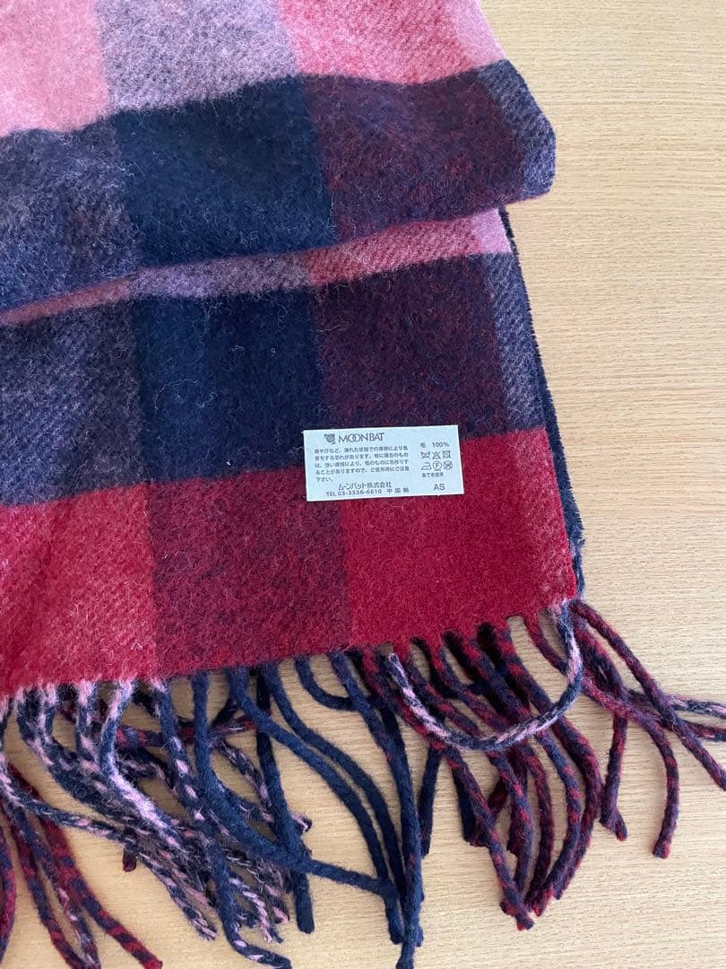 チェック柄マフラー ウール ヴィヴィアン