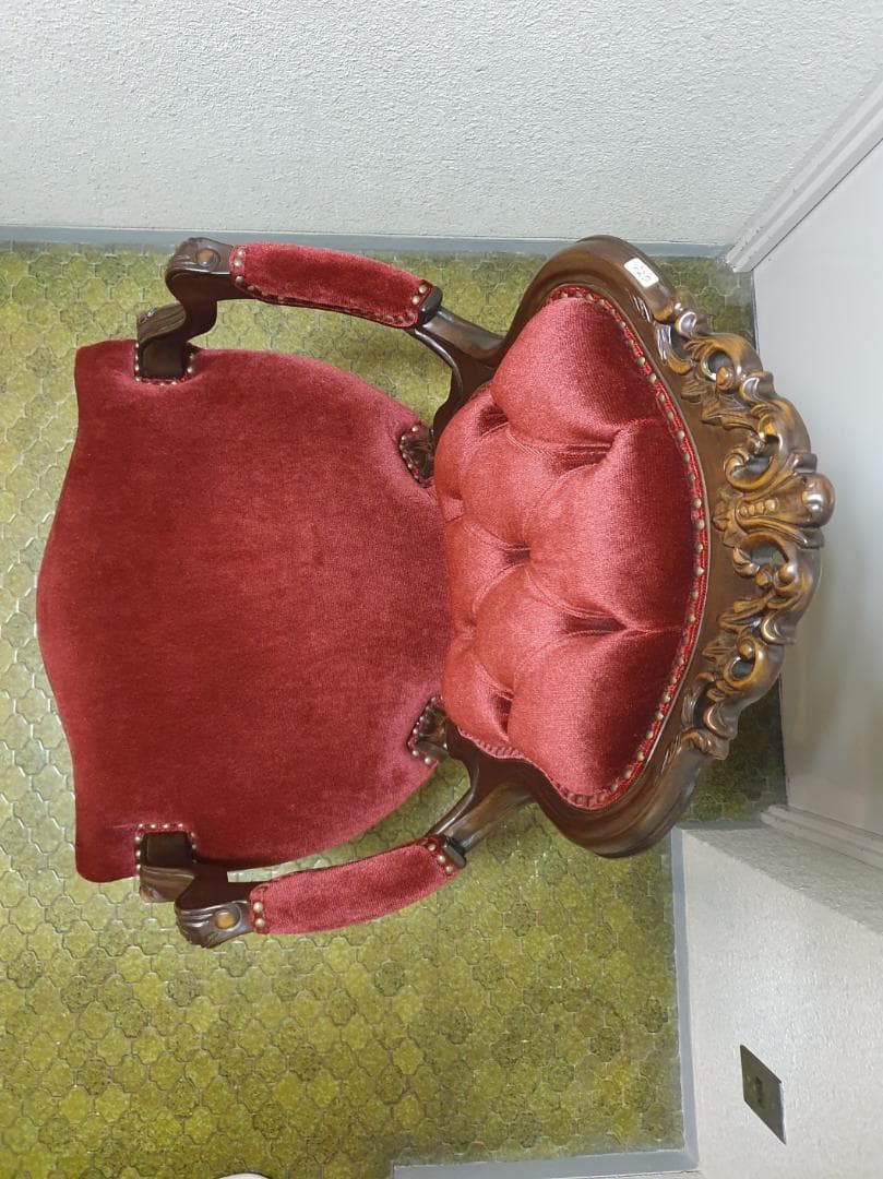 アンティーク チェア イス 椅子 ロココ調家具 猫脚 レトロ いす ③