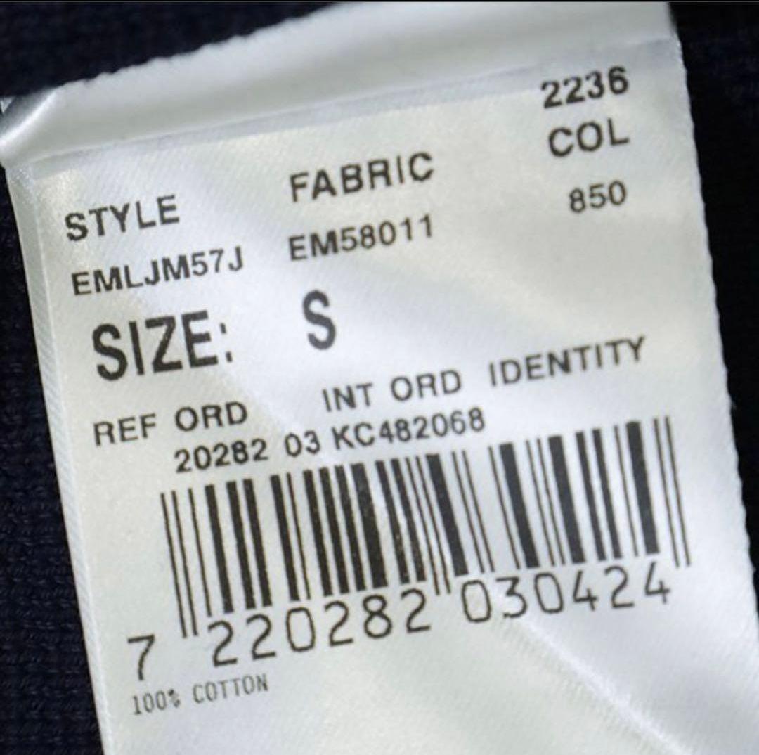 LARDINI ネイビー ダブルブレストニットジャケット