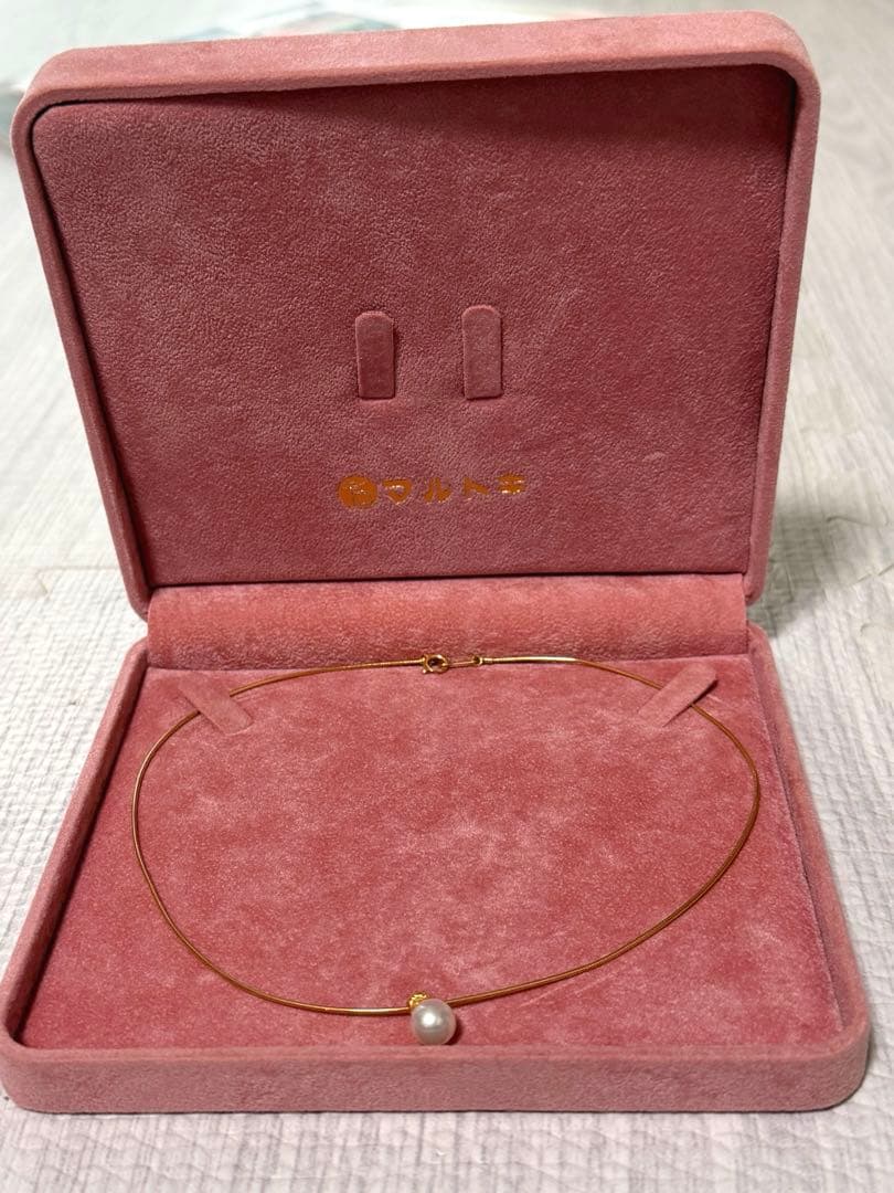 K18 ゴールド ネックレス 真珠　チョーカー