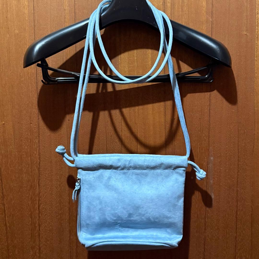 CEN+RAL KG KINCHAKU POUCH ブルーグレイ