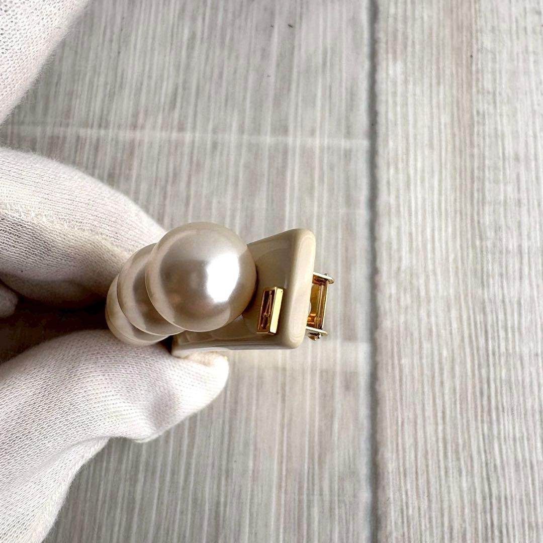 Alexandre de Paris パールライン バレッタ 大玉 真珠