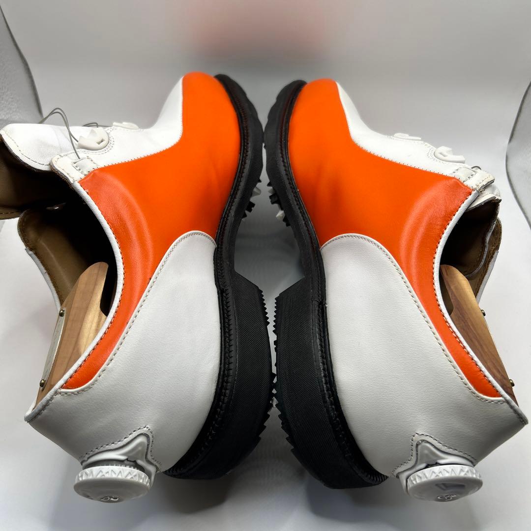 cgyxh878フットジョイ ICON ゴルフシューズ ホワイトオレンジ