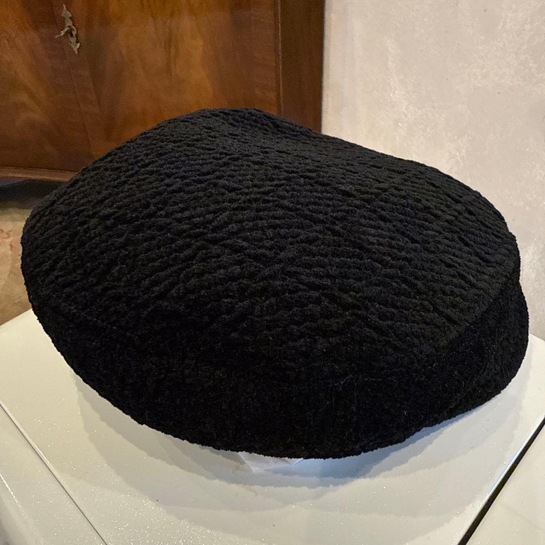 CHANELシャネル帽子キャスケットツイードブラック