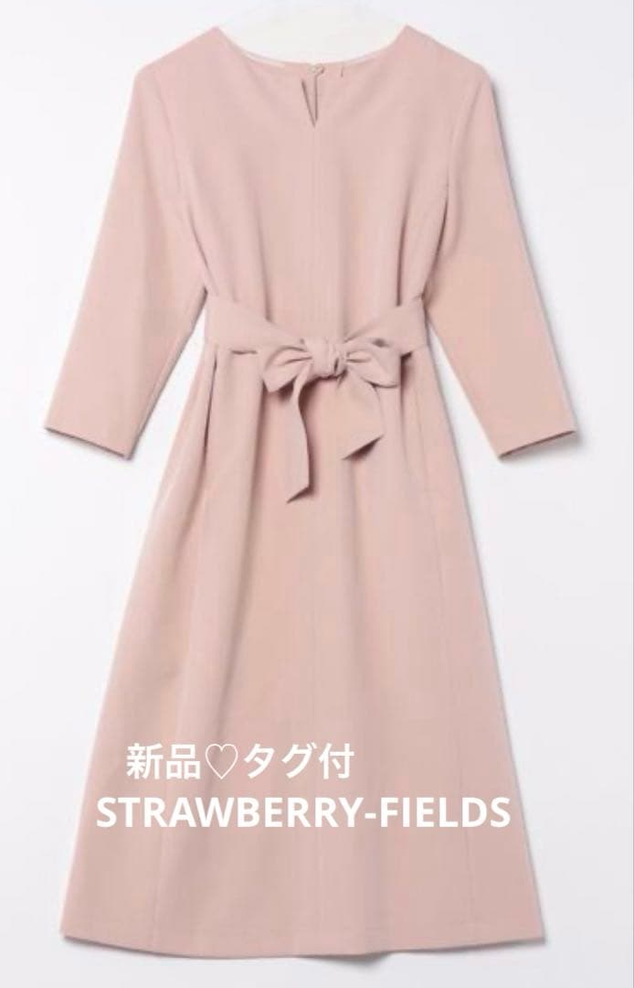 新品⭐︎STRAWBERRY-FIELDS 2wayストレッチキーネックワンピース