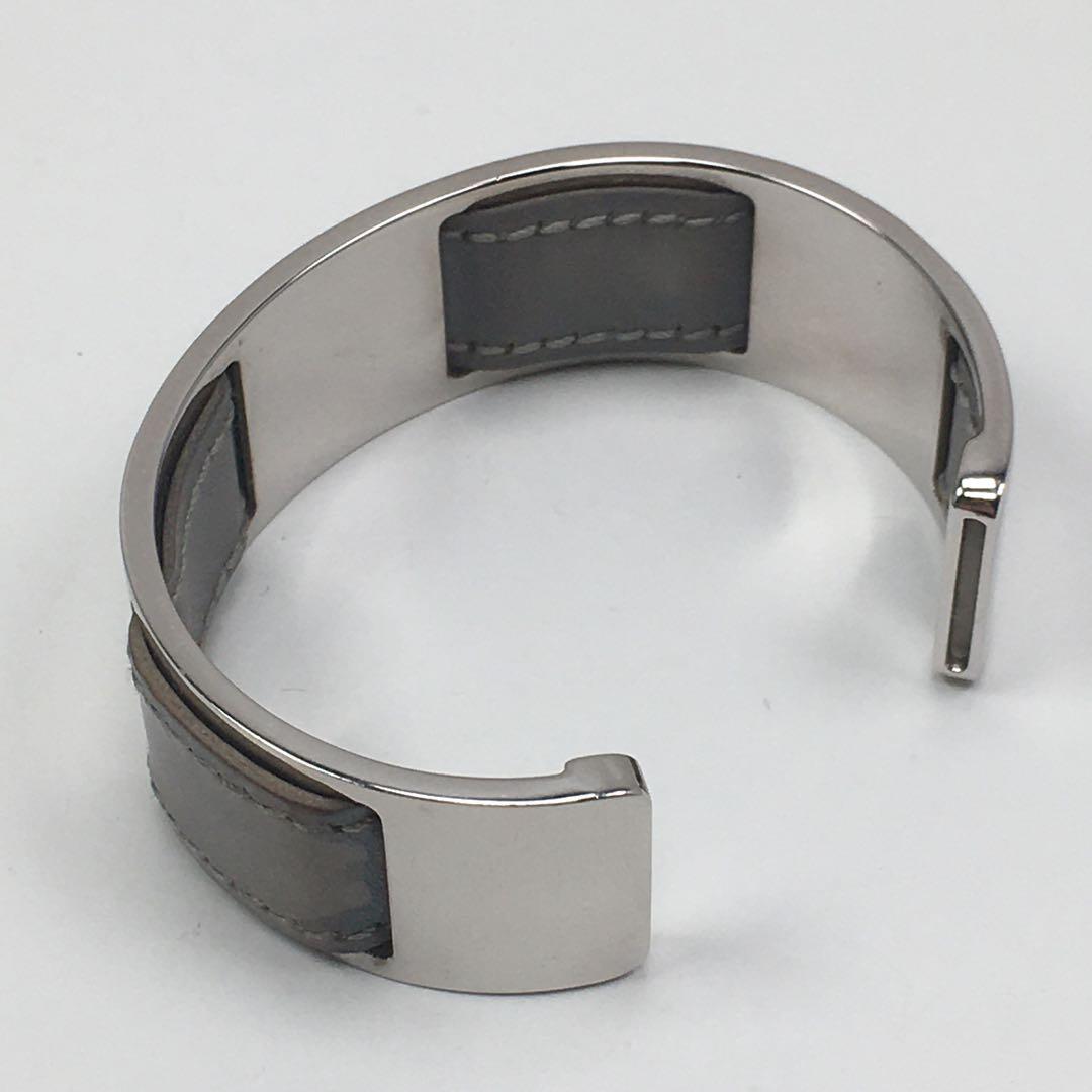 エルメス レア ヴィンテージ バングル レザー & メタル