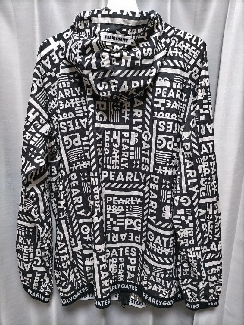 美品　パーリーゲイツ　ナイロン　パーカー　総柄