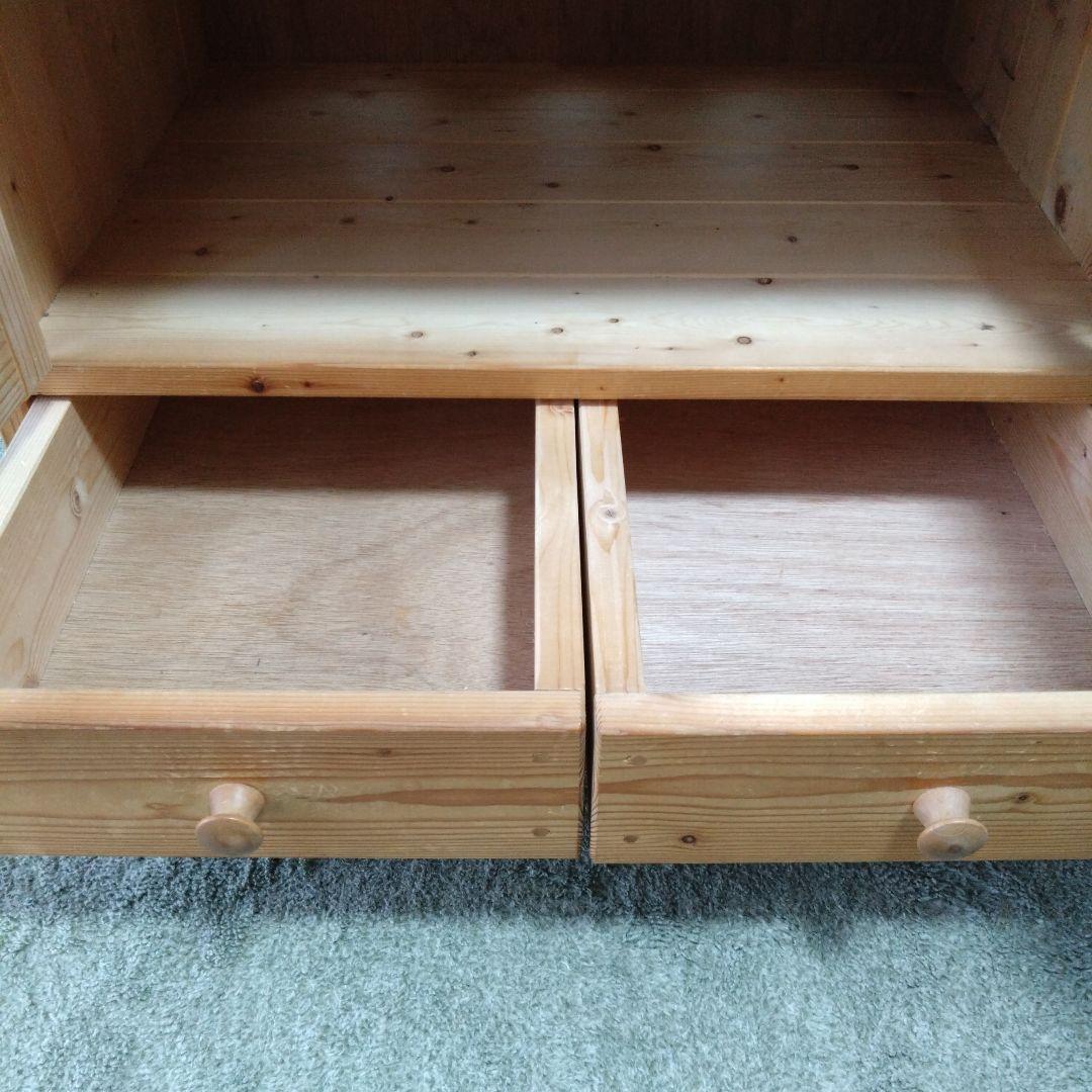 【カリレ】カントリー家具　ハンドメイド　ナチュラルウッド テレビボード