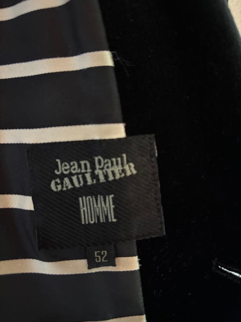 ジャンポールゴルチェ黒 ベルベット セットアップ