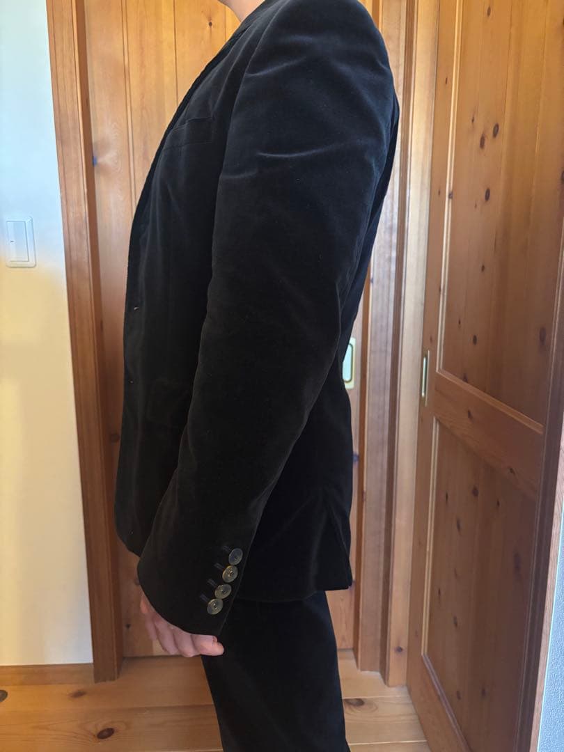 ジャンポールゴルチェ黒 ベルベット セットアップ
