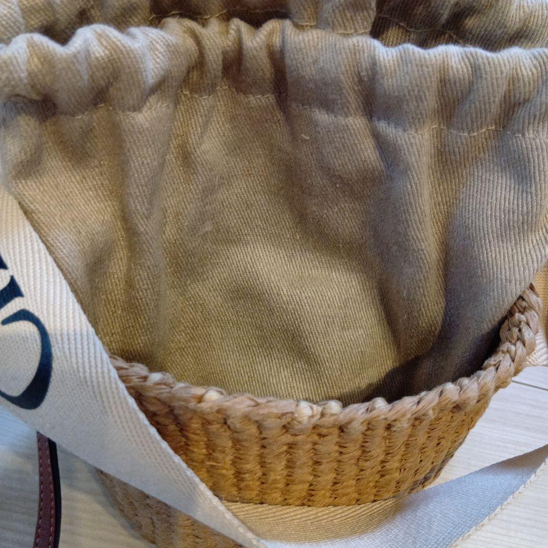 Chloe クロエ WOODYスモールバスケット かごバッグ