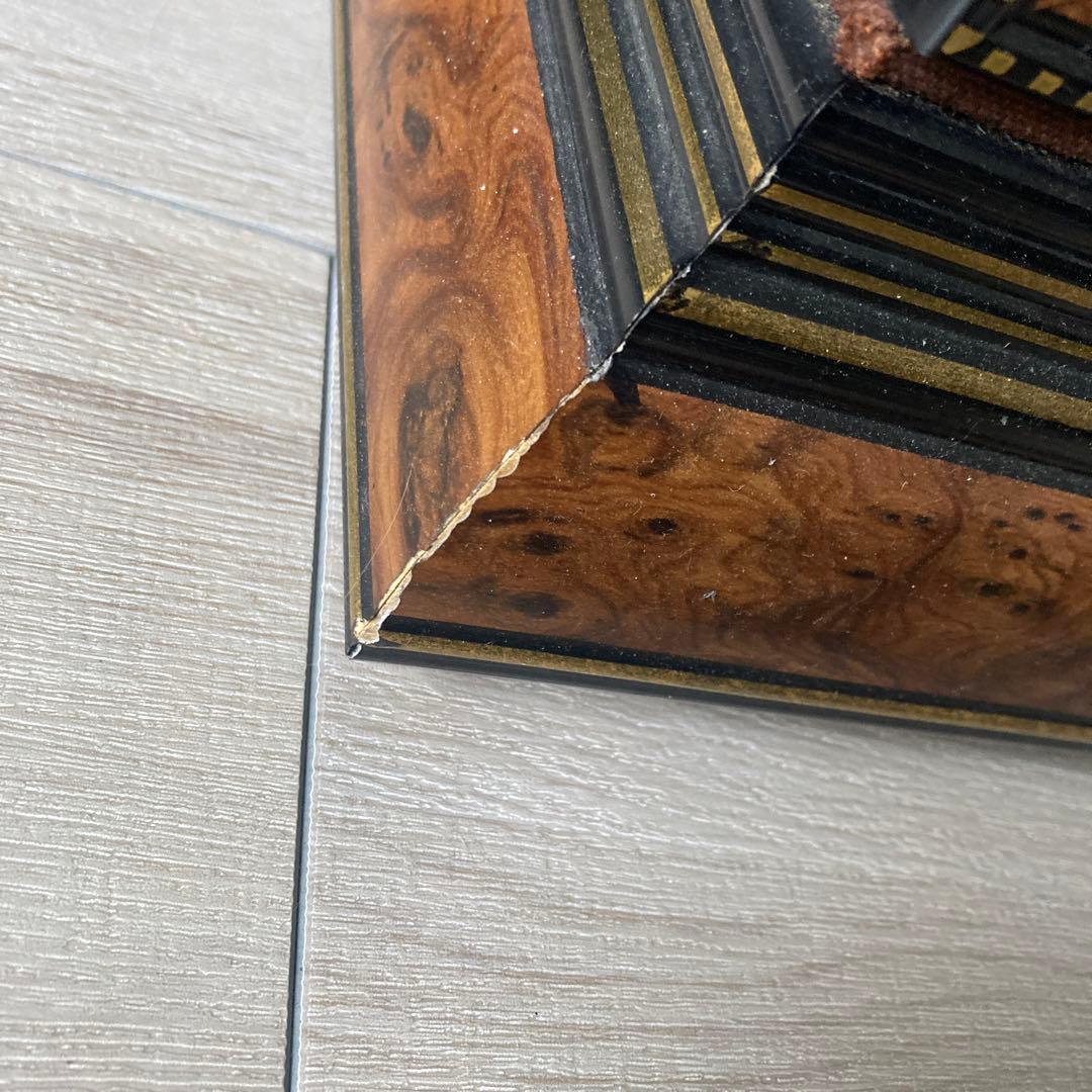 木製ガラスキャビネット 大理石調天板