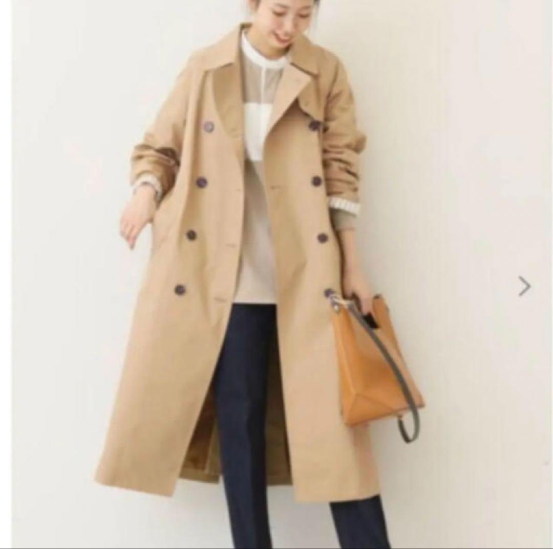 spick&span オーバーサイズドモダンラグラントレンチコート