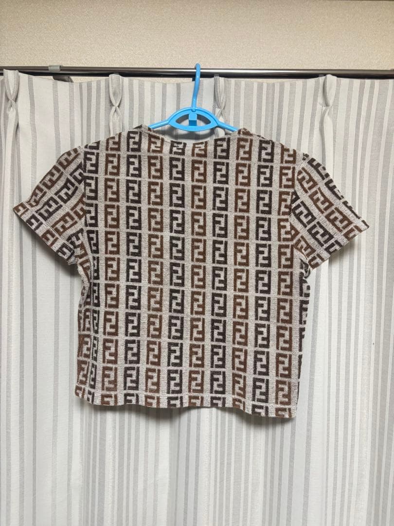 fendi フェンディ tシャツ ズッカ柄 パイル生地 42 ピチt