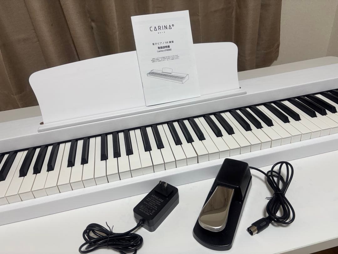 carina(カリーナ)電子ピアノ 88鍵盤 木製 WH/ホワイト LF0088