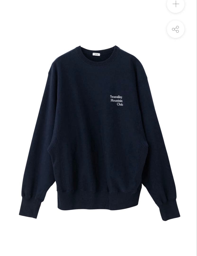 SEAのSeavalley Mountain Club ネイビー スウェット