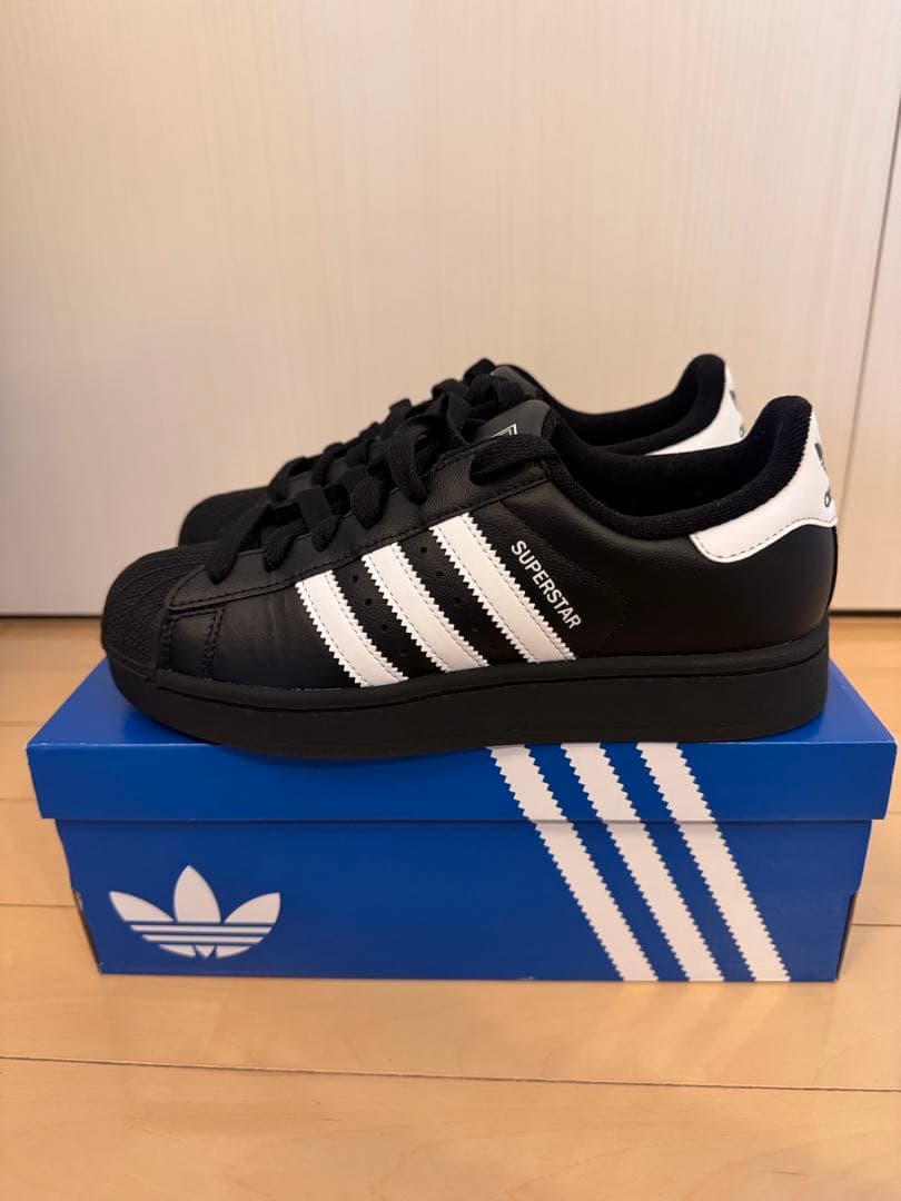 【新品未使用】adidas SUPERSTAR ブラック　23.5㎝