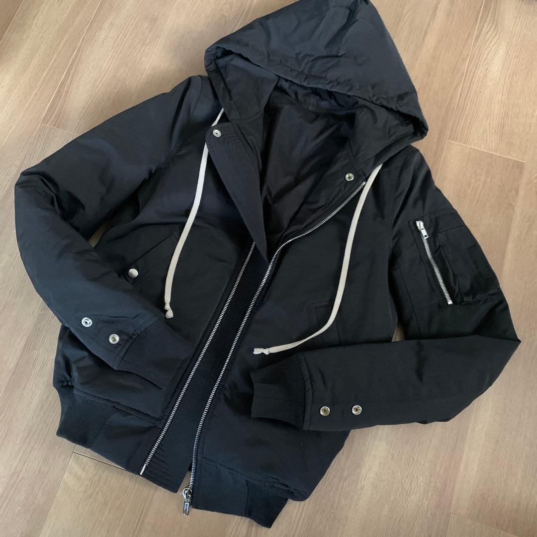 17FW Rick Owens フード MA-1 サイズ46 ダウンジャケット