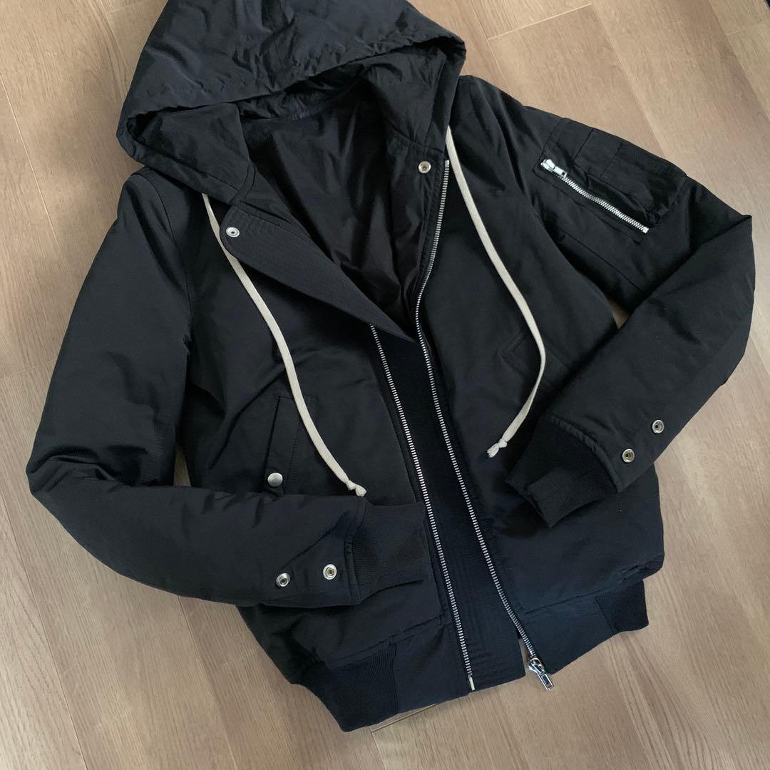17FW Rick Owens フード MA-1 サイズ46 ダウンジャケット