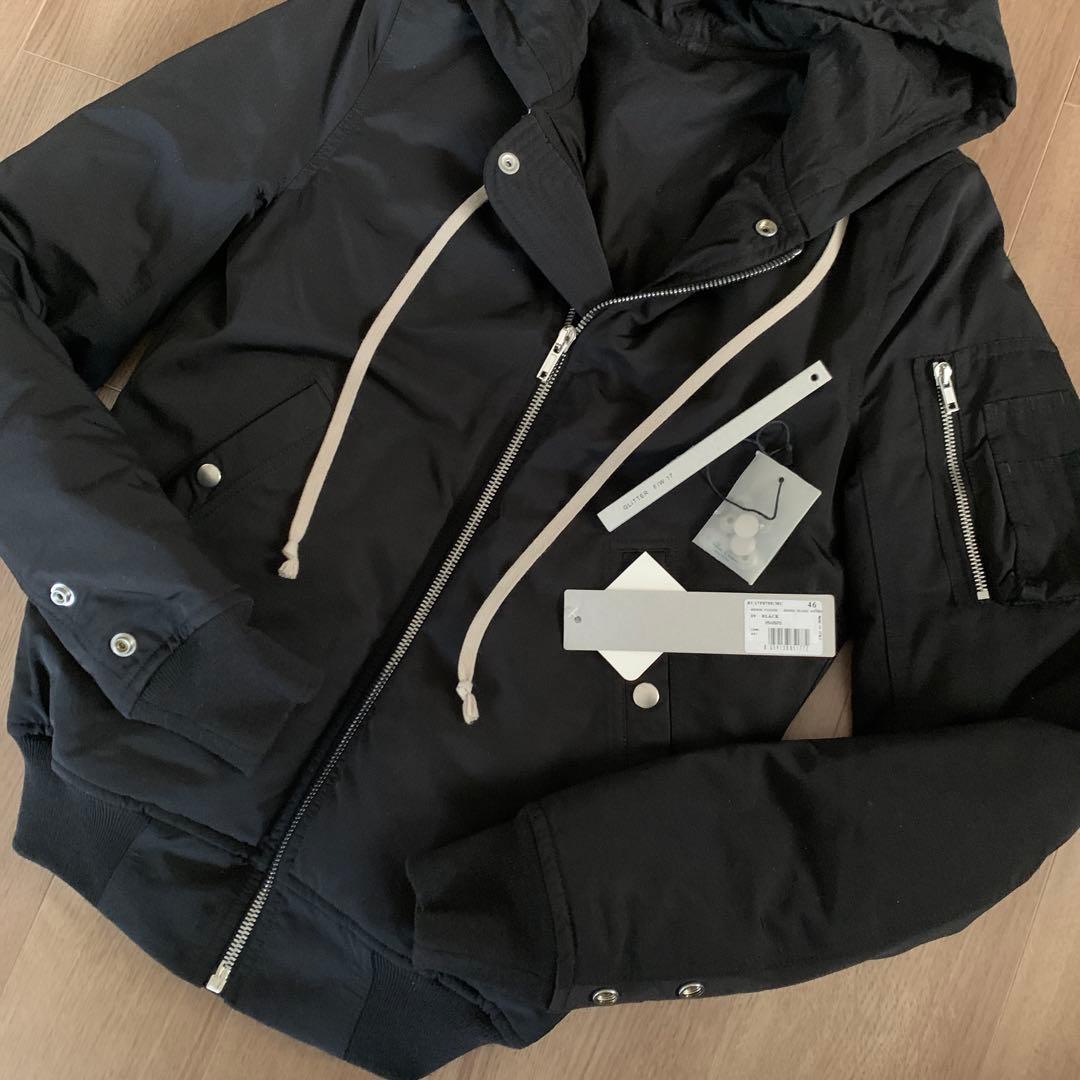 17FW Rick Owens フード MA-1 サイズ46 ダウンジャケット