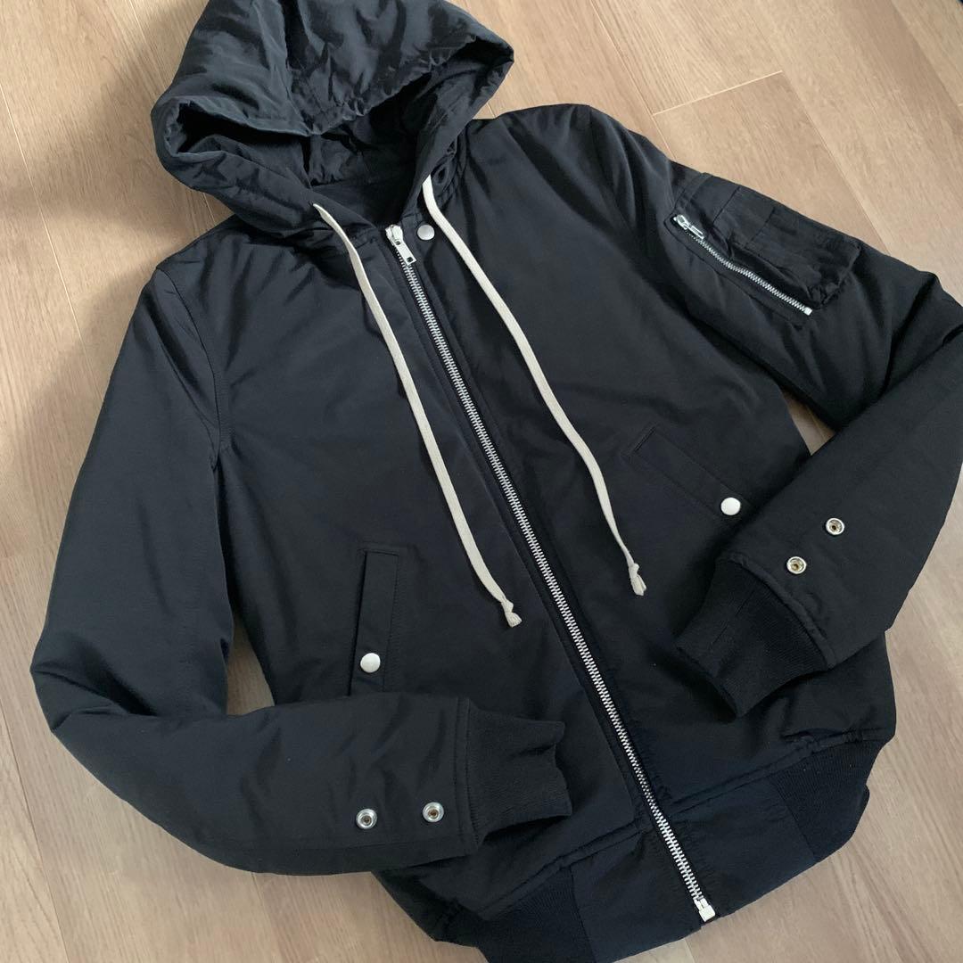 17FW Rick Owens フード MA-1 サイズ46 ダウンジャケット