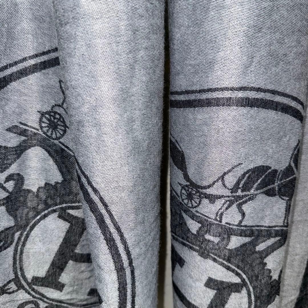 【美品】 HERMES エルメス ストール　マフラー シルク　カシミヤ