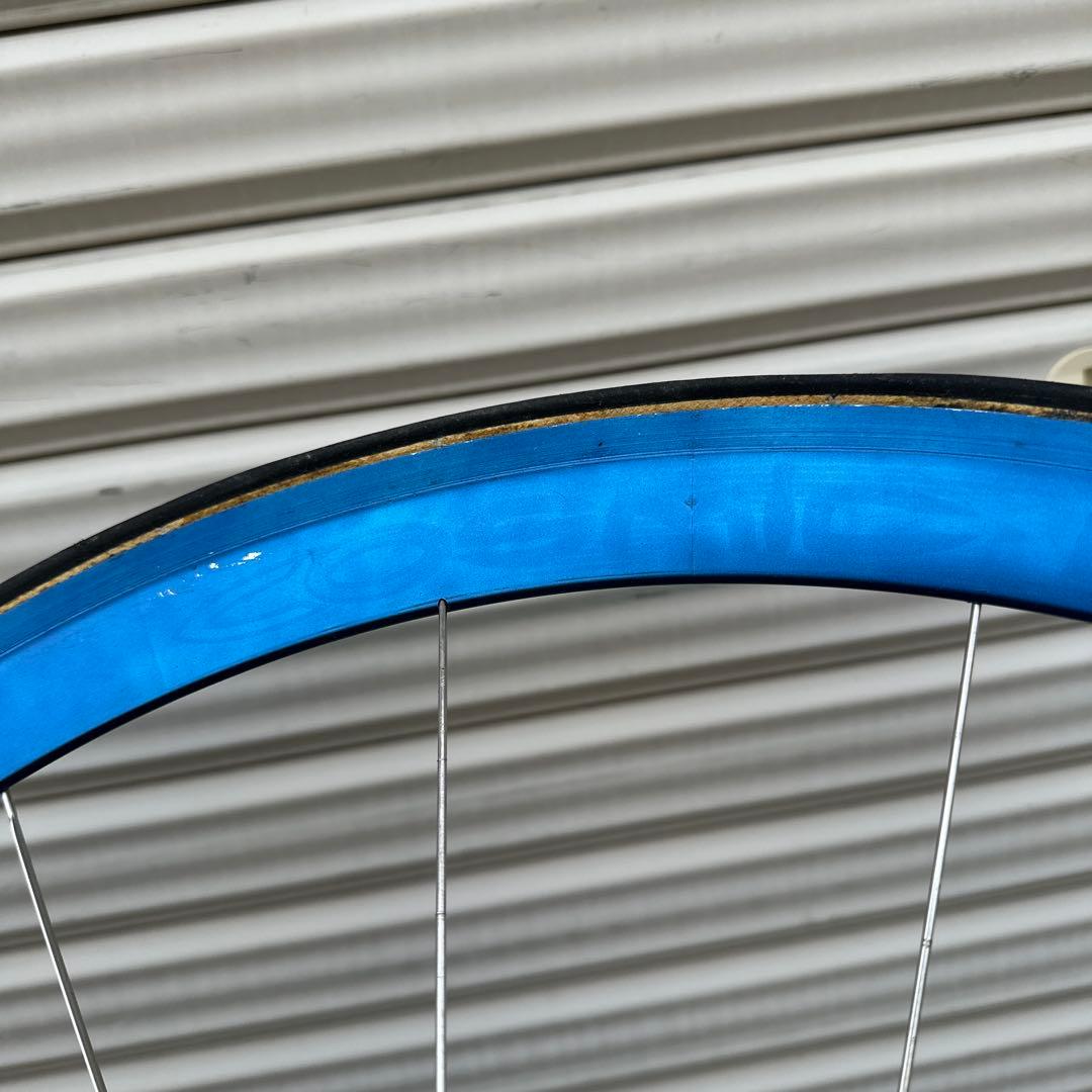 mavic cosmic フロントホイール　青　ブルー　700c