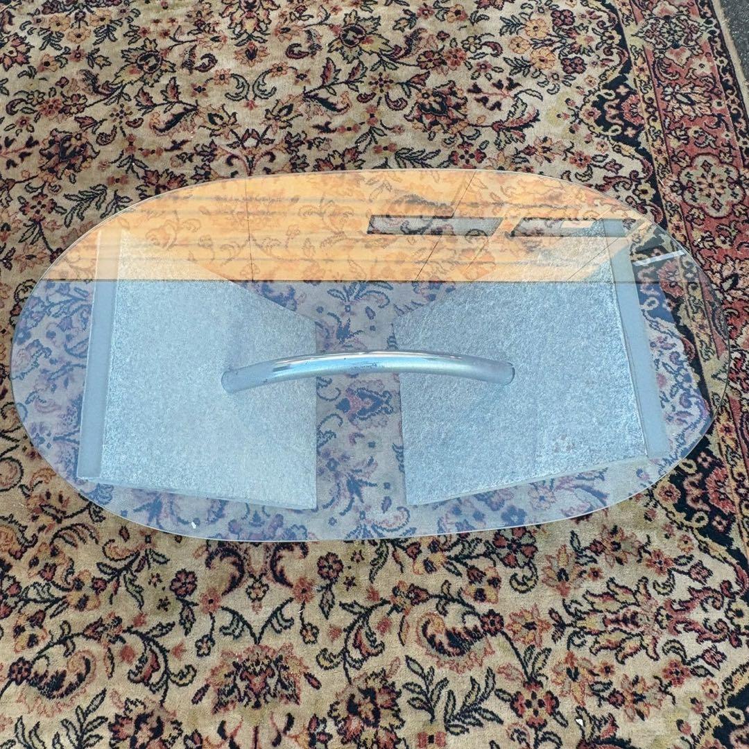 デザイナーテーブル　石製　丸テーブル　ローテブル