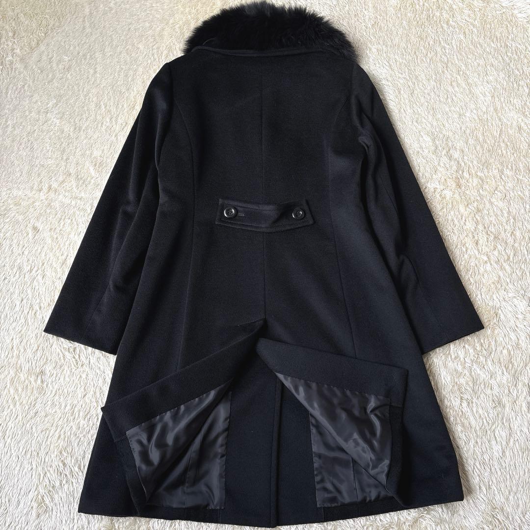 極美品☆SAGA FURS コート　カシミヤ　ブルーフォックス11 Aライン