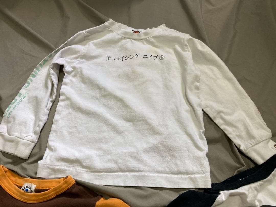 BAPE KIDS 長袖シャツ サイズ110 3つセット