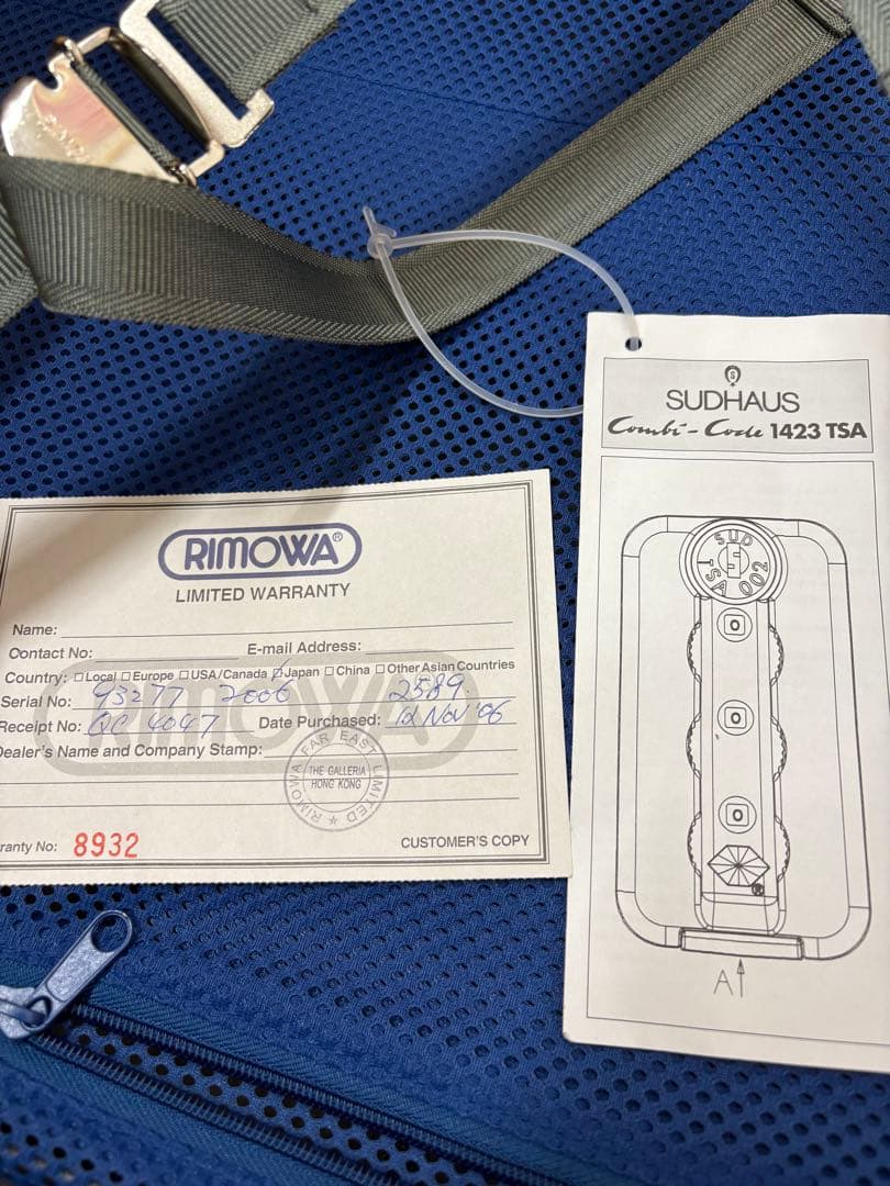 正規品　RIMOWA リモワ サルサ　スーツケース　キャリケース　98L