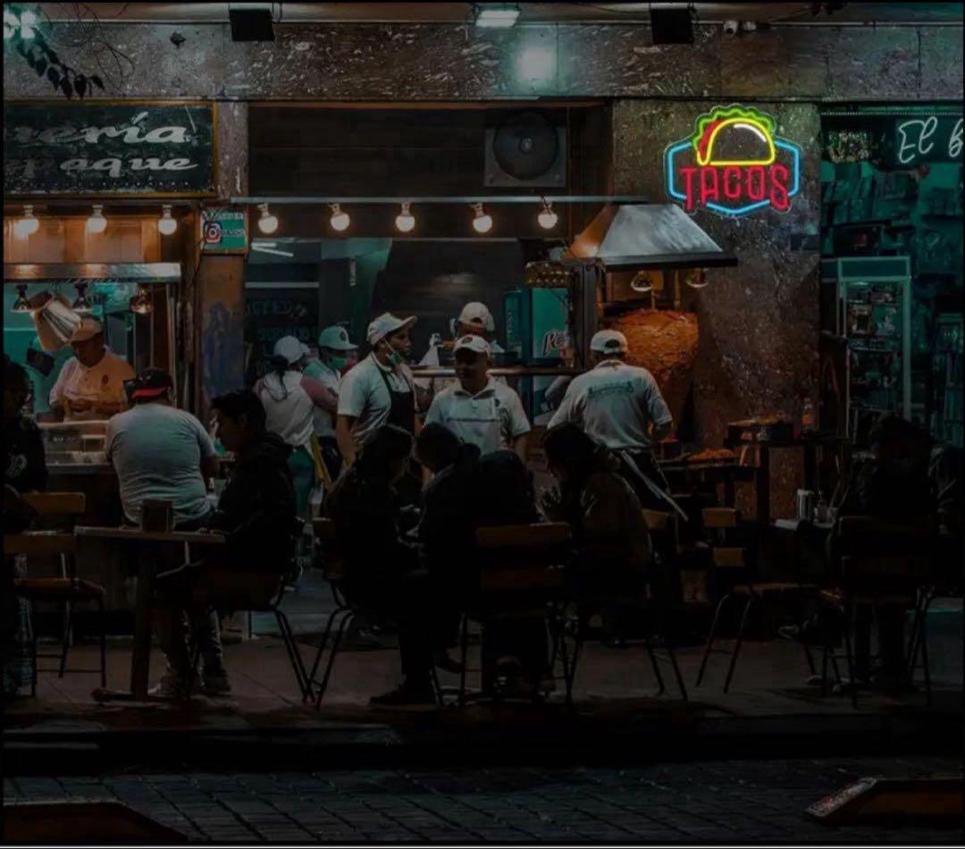 TACOSネオンライト LEDサイン USB タコス看板 店舗用