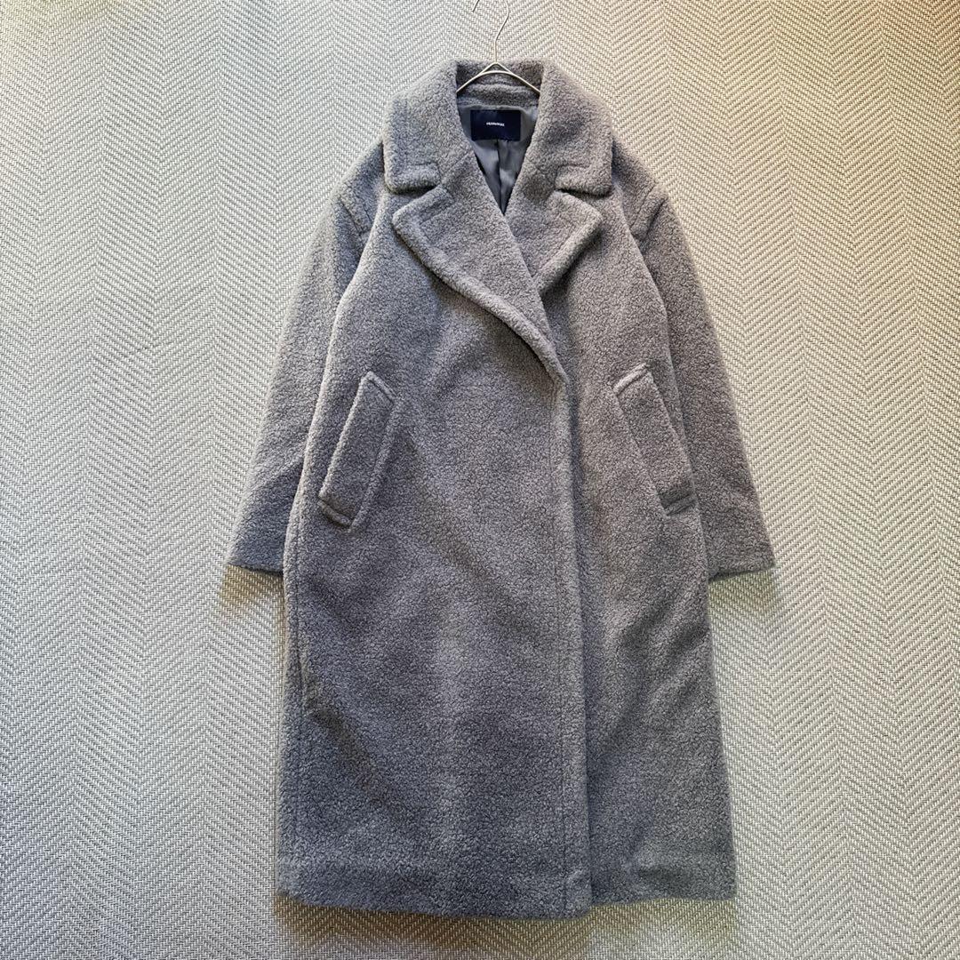 極美品 FRAMeWORK WOOLブレンドボアコート36 大きめM相当
