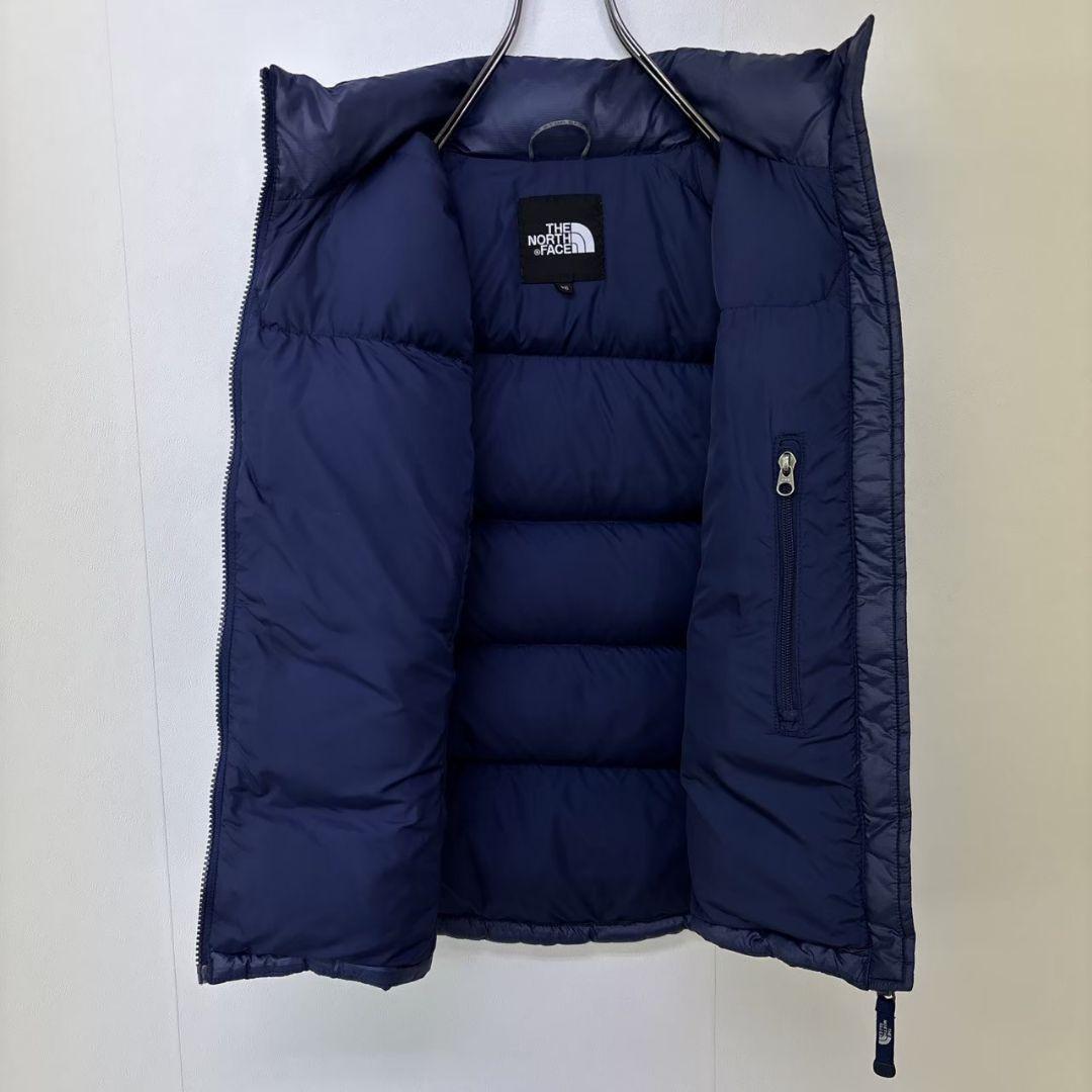 ノースフェイス 700FIL ヌプシダウンベスト ネイビー レディースM