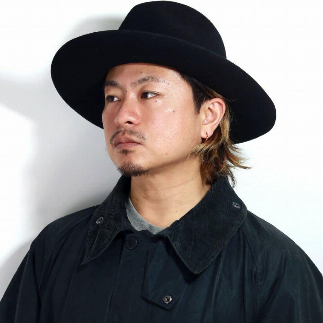 RYs様　Schott ブラック ウールフェルトハット