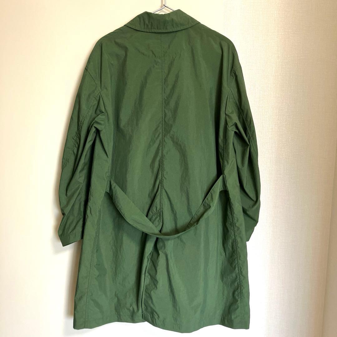 S.B　DANTON ナイロン ロングコート 36 グリーン