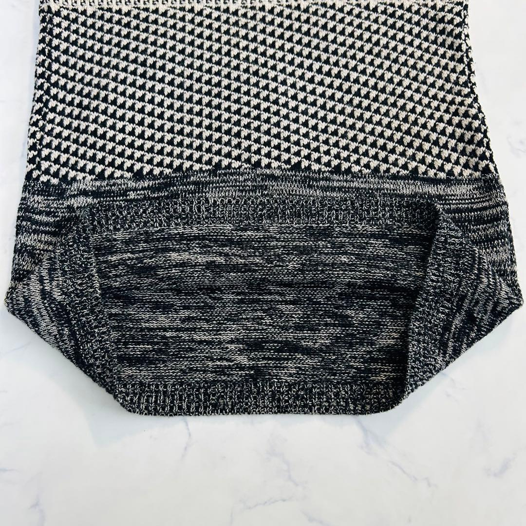 【雑誌掲載】マックスマーラ ピュアヴァージンウール ニットワンピース モノトーン