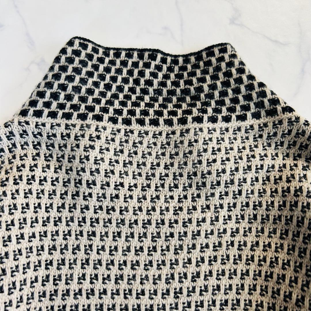 【雑誌掲載】マックスマーラ ピュアヴァージンウール ニットワンピース モノトーン