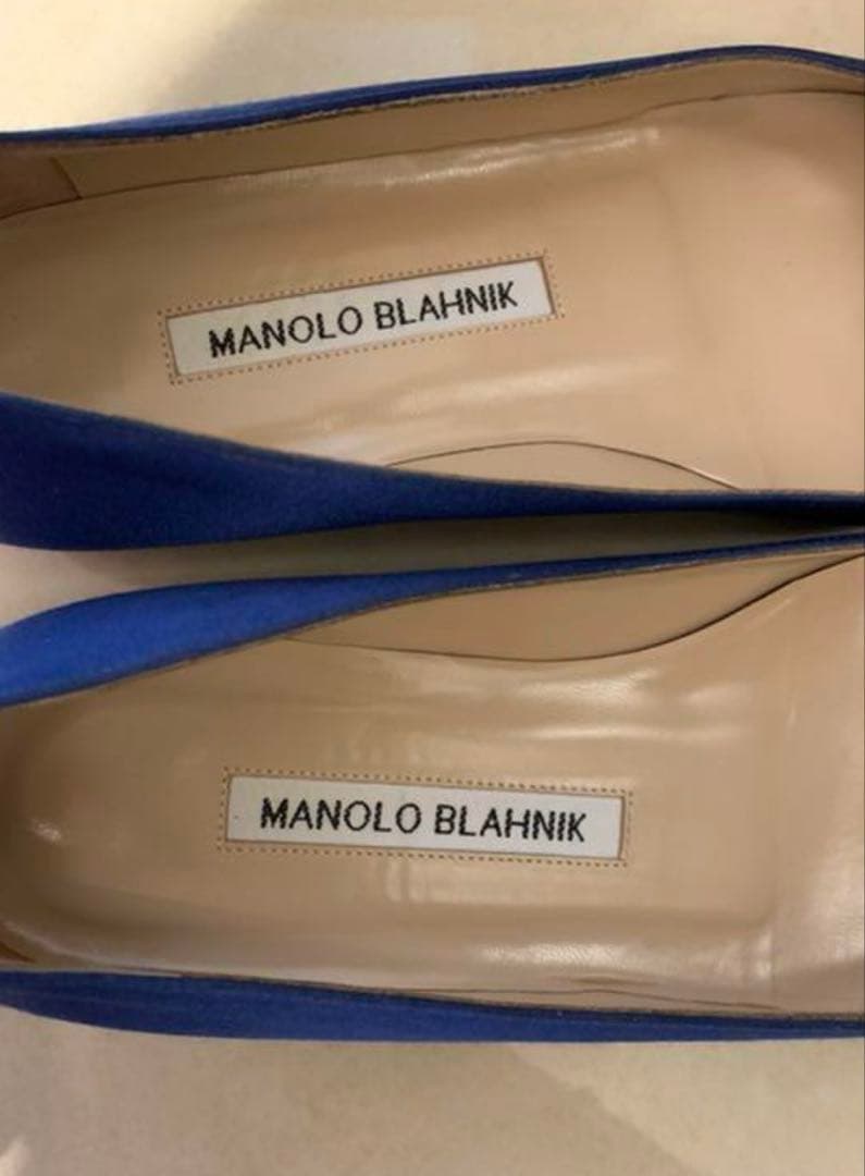 【SR】マノロブラニク　ハンギシ　ロイヤルブルー　34/5 21.5〜22